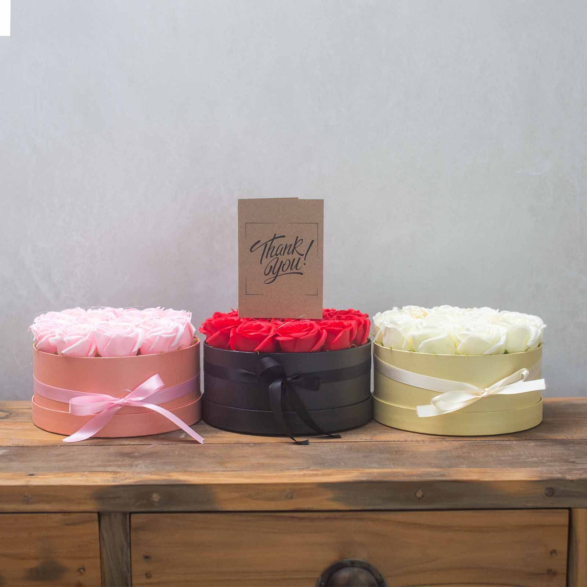 Zeepbloemen Geschenkboeket – 9 Roze Rozen