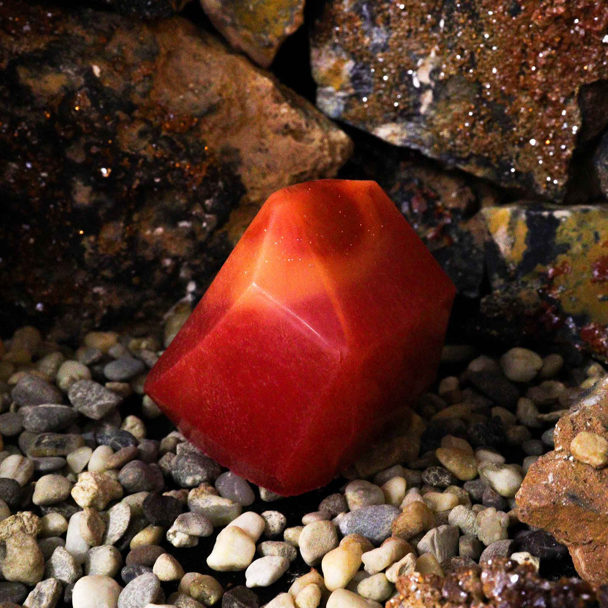 Crystal Element Zeep – Fire – met verborgen edelsteen