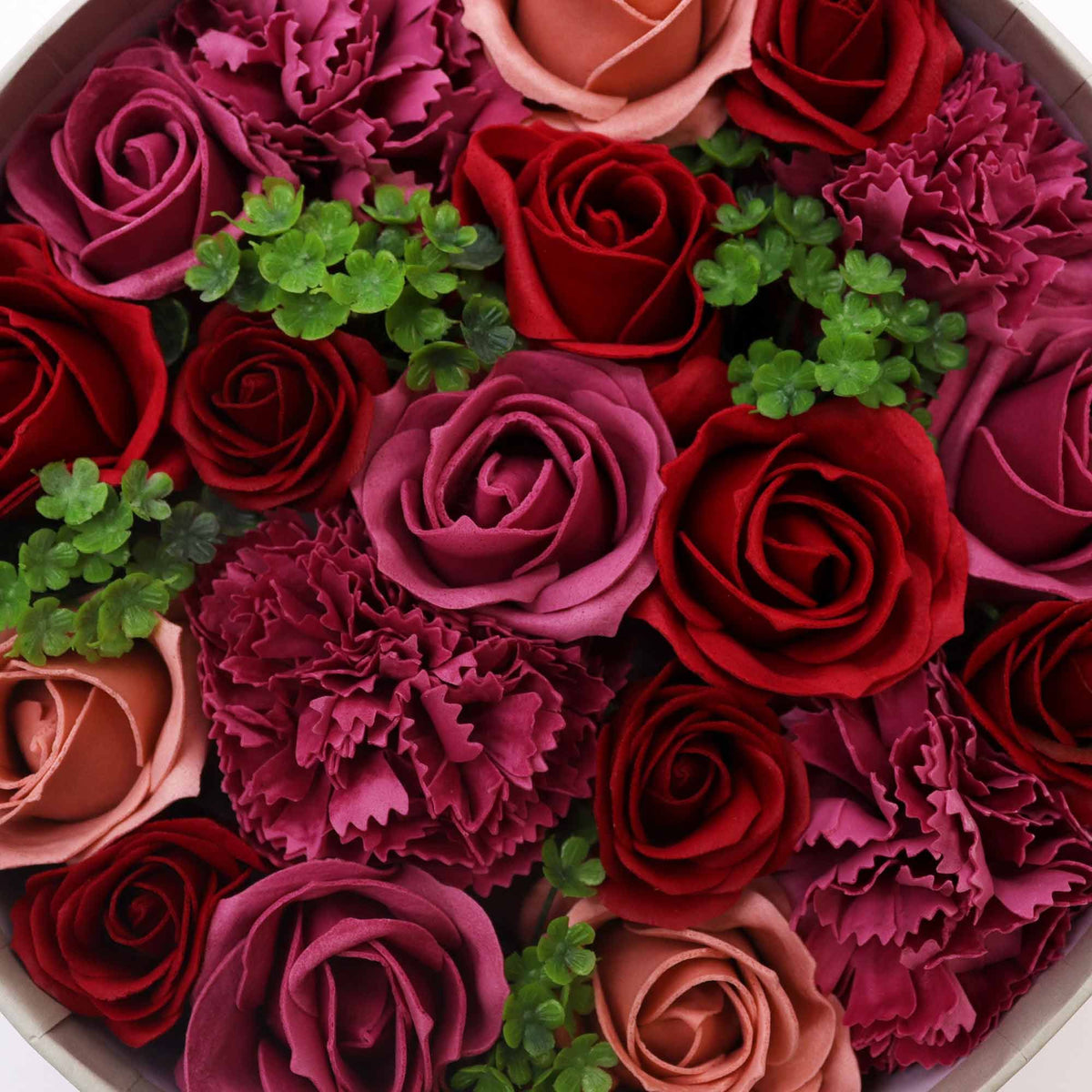Vintage Roses – Zeepbloemen in Ronde Geschenkdoos