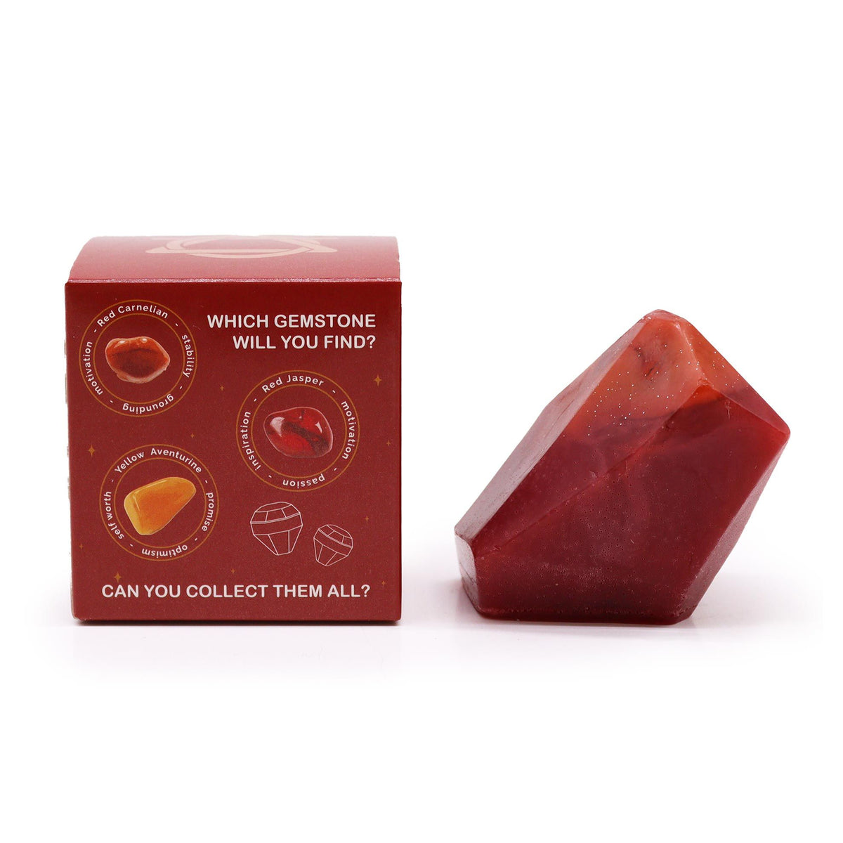 Crystal Element Zeep – Fire – met verborgen edelsteen