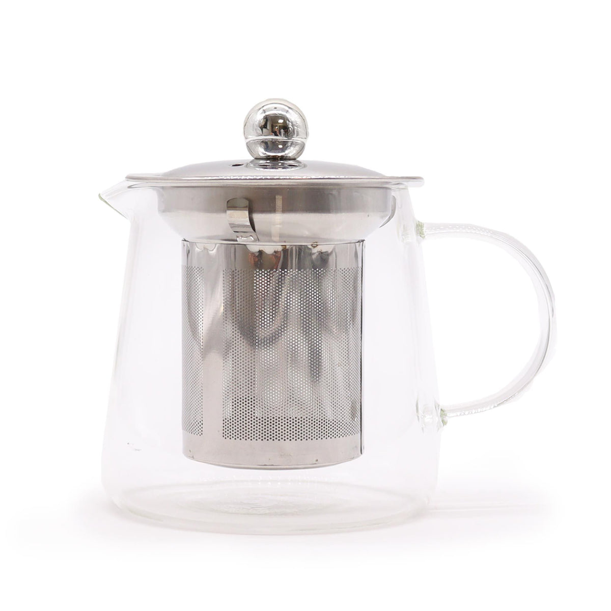 Kleine Glazen Theepot met RVS Theezeef – 350 ml