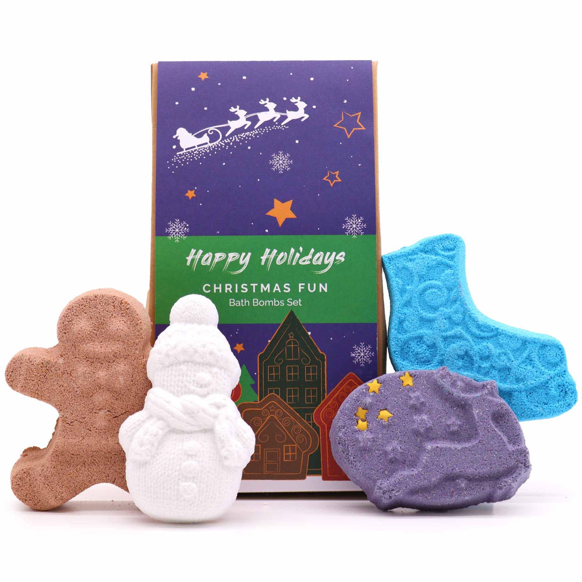 Christmas Fun – Kerst Bruisballen Geschenkset 4 stuks