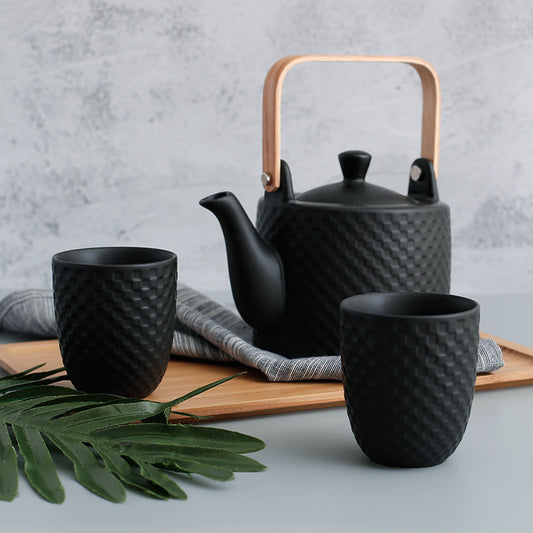 Moderne Japanse Keramische Theeset – Theepot met Kopjes & Infuser