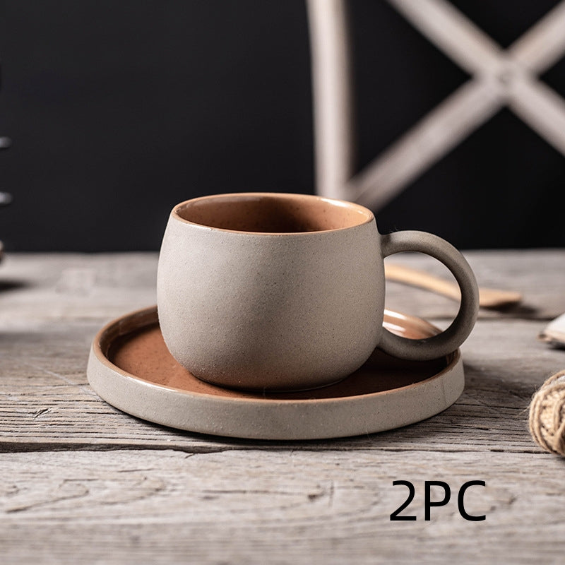 Keramische Garland Mok & Schotel Set – Creatieve Koffie- en Theekop in Elegant Design