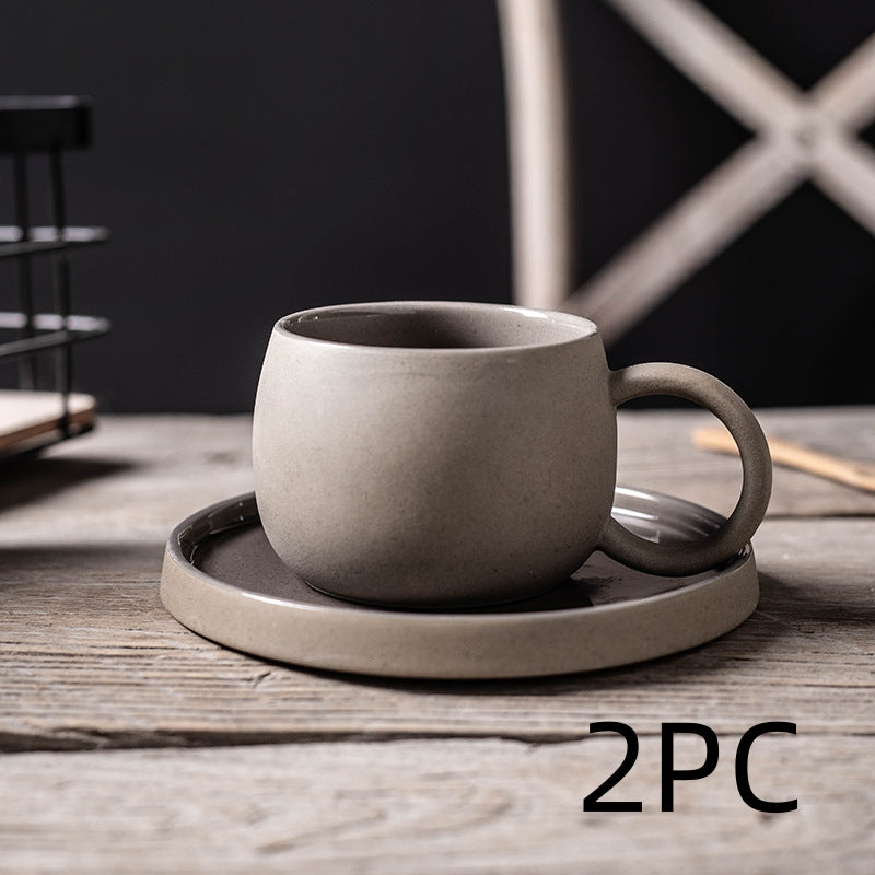 Keramische Garland Mok & Schotel Set – Creatieve Koffie- en Theekop in Elegant Design