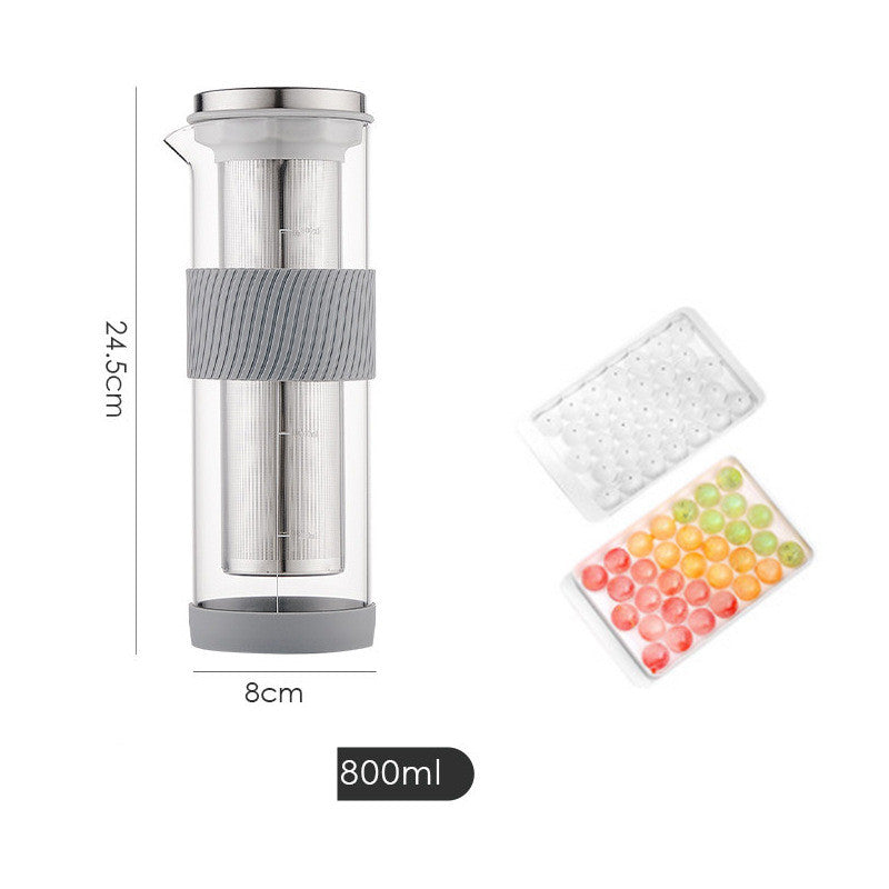 Ice Drip Cold Brew Koffiemaker – Glazen Slow Drip Koffiepot voor Zachte & Verfrissende Iced Coffee