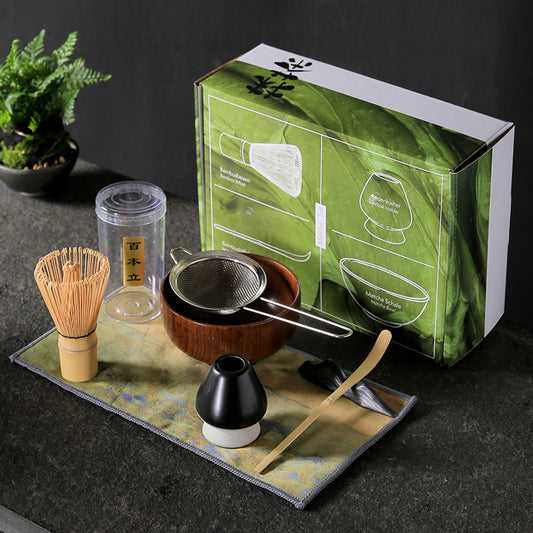 Complete Matcha Theeset – Traditionele Matcha Accessoires met Bamboe Whisk & Matcha Tools